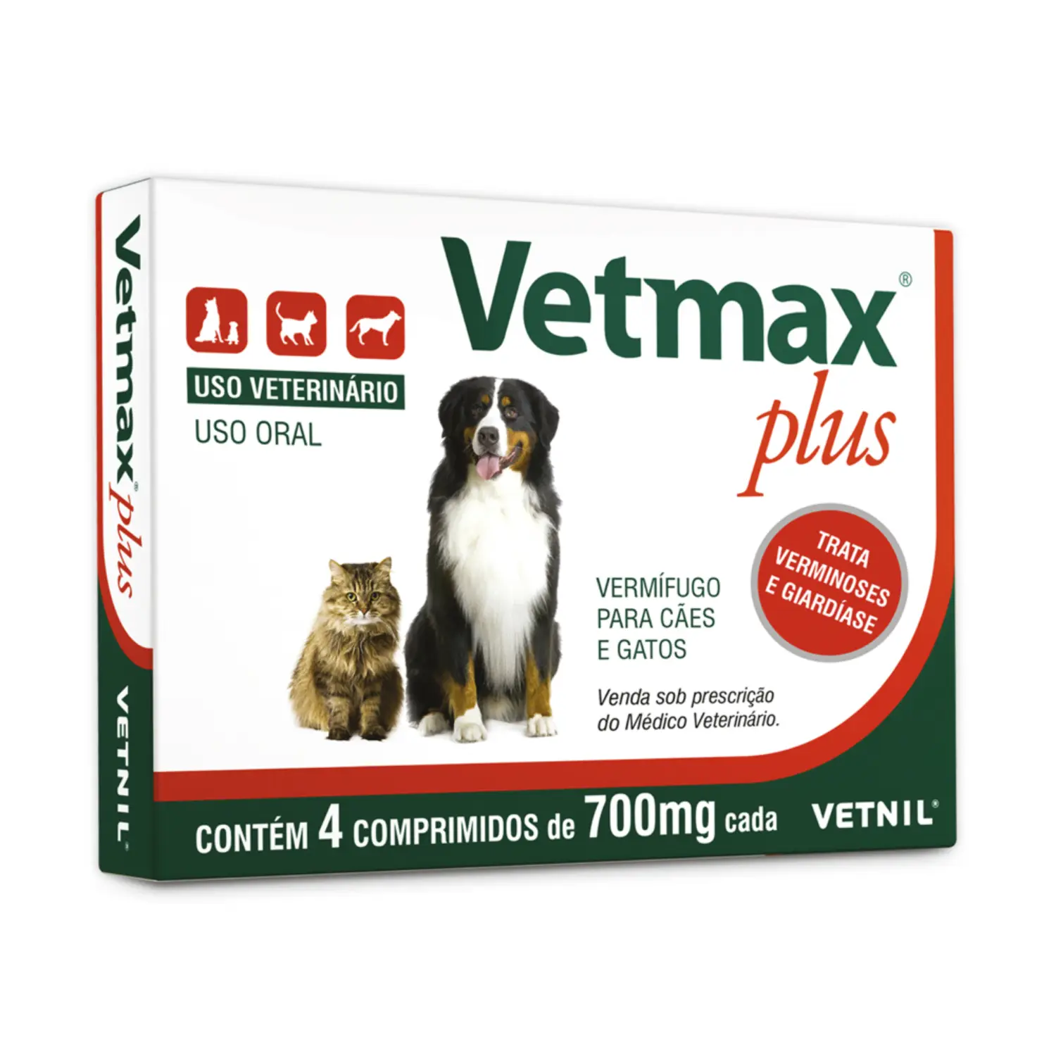 Vermífugo Vetmax Plus Comprimido